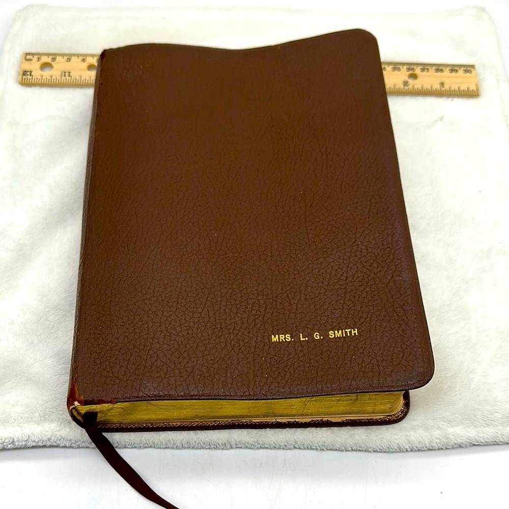 Vintage Bible 1964 Red Letter-King James-Chain Reference Fourth Improved Edition